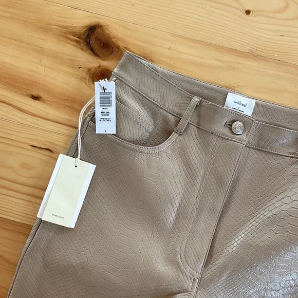 NWT Wilfred Melina Pants in Sand Bluff Bluff Sable